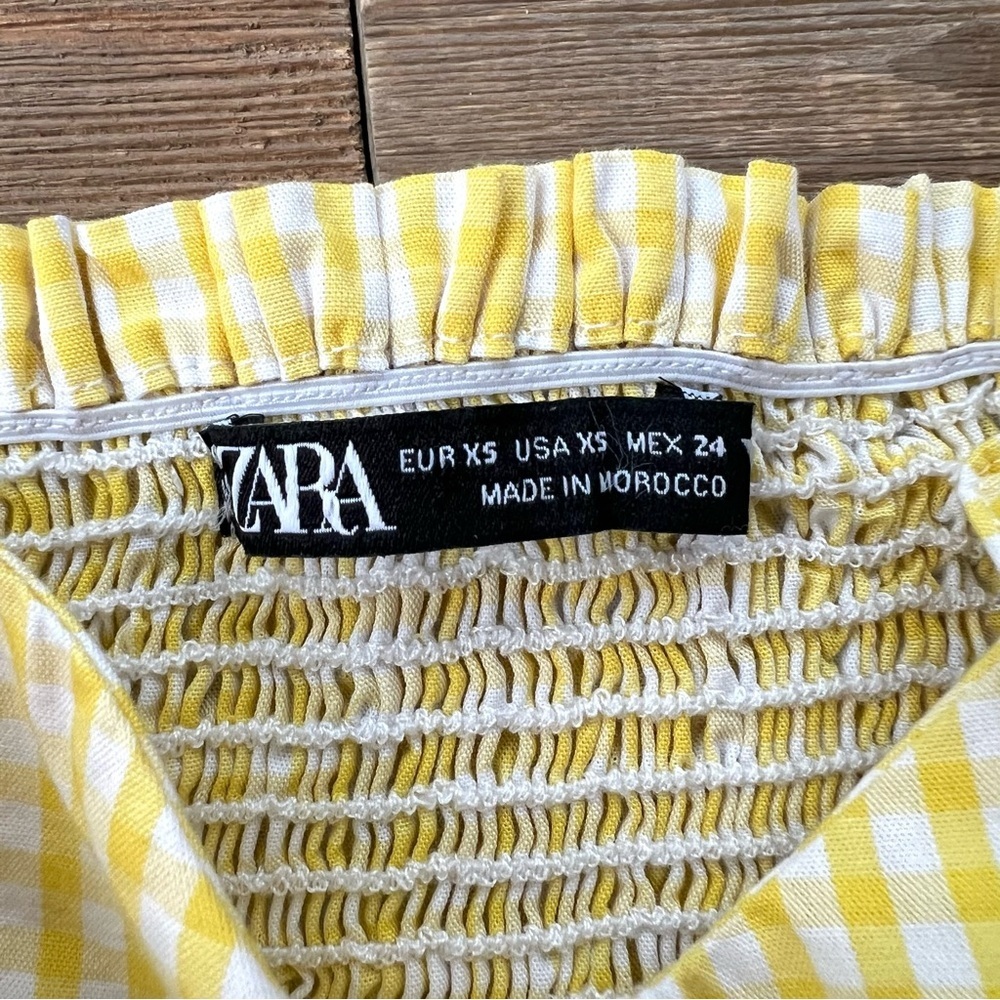 Zara Gingham Crop Top - Picture 9 of 10